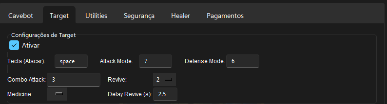 Configuração no Bot