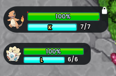 Exemplo de Captura de HP do Pokémon